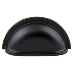3" Cup Pull, Matte Black, 43mm Width