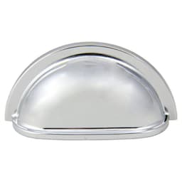 3" Cup Pull, Polished Chrome, 43mm Width