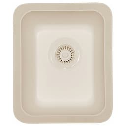 A-315 Acrylic Undermount Single Bowl Vanity Bar/Prep Sink, 14" x 17" x 6", Bisque