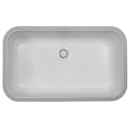Karran A-340 30" Undermount Acrylic Kitchen Sink as an White