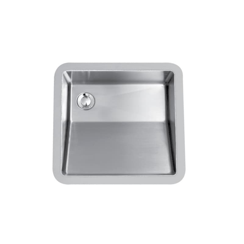 E-505 Stainless Steel Undermount 18G Single Bowl Vanity Sink, 18-1/4" x 15-7/8" x 5-1/2