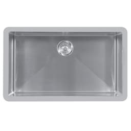 Edge 500 Stainless Steel Undermount 18G Single Bowl Kitchen Sink, 32-1/2" x 19-1/2" x 9
