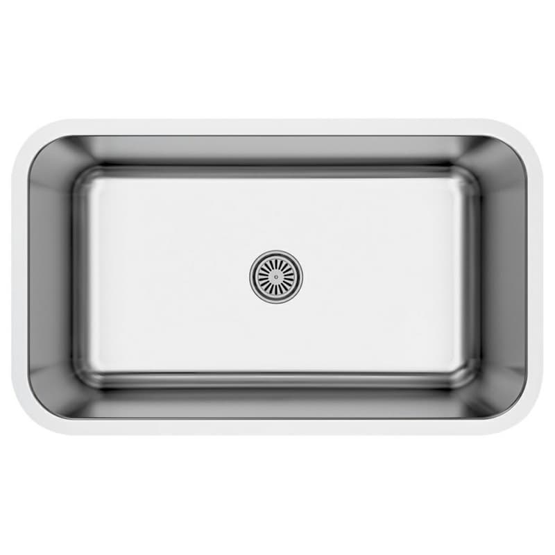 Profile Stainless Steel Undermount 18G Extra Large Single Bowl Kitchen Sink, 30" x 18" x 9