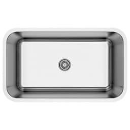Profile Stainless Steel Undermount 18G Extra Large Single Bowl Kitchen Sink, 30" x 18" x 9