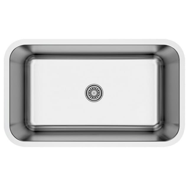 Profile Stainless Steel Undermount 16G Large Single Bowl Kitchen Sink, 30" x 18" x 9