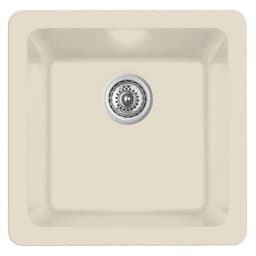 Q-315 Quartz Under Mount Single Bowl Bar/Prep Sink, 16-5/8" x 16-5/8" x 8", Bisque