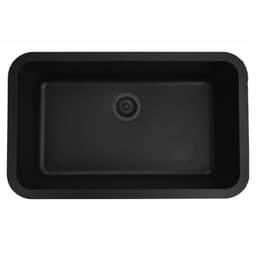 Q-340 Quartz Under Mount Extra Large Single Bowl Kitchen Sink, 30-7/8" x 18-7/8" x 9", Bisque