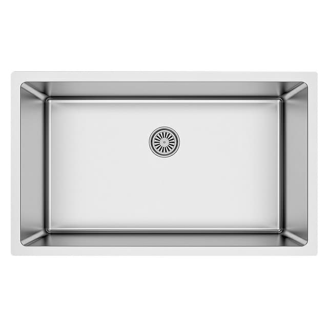 Select Stainless Steel Undermount 16G Extra Large Single Bowl Kitchen Sink, 30" x 18" x 9-1/2"