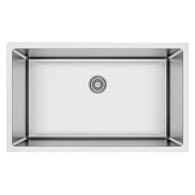 Select Stainless Steel Undermount 16G Extra Large Single Bowl Kitchen Sink, 32" x 18" x 9-1/2"
