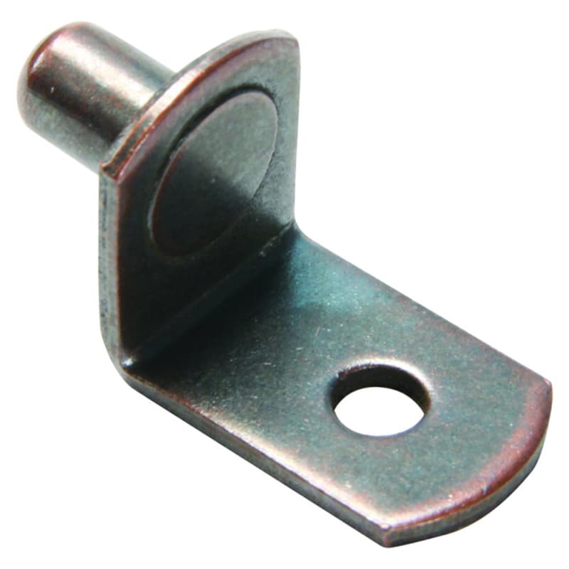 3/8" x 1/4" Plastic/Zinc/Steel Shelf Support, Walnut Finish 1000/Bag