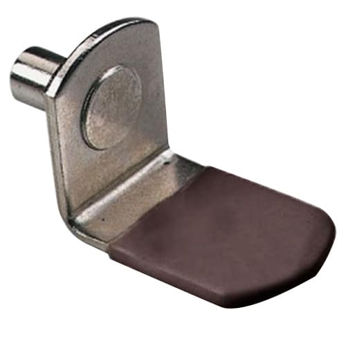 5/16" x 5mm Plastic/Zinc/Steel Shelf Support, Brown Finish 1000/Pack