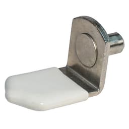 5/16" x 5mm Plastic/Zinc/Steel Shelf Support, White Finish 1000/Pack