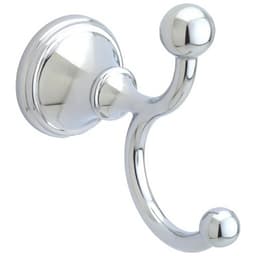 Crestfield Double Robe Hook, Polished Chrome