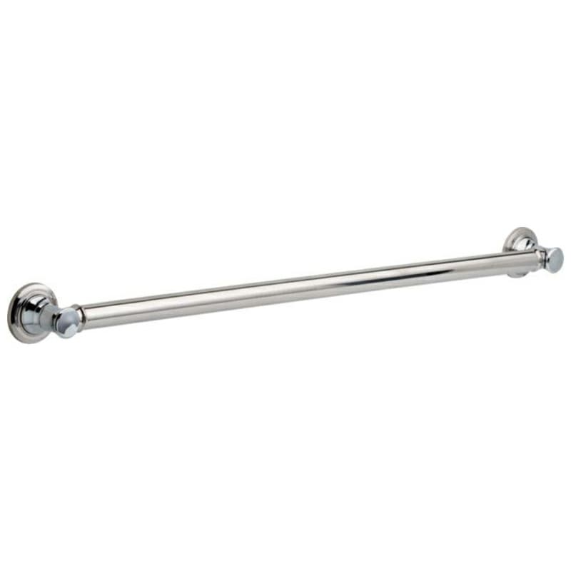 36" Traditional Decorative Grab Bar, Polished Chrome