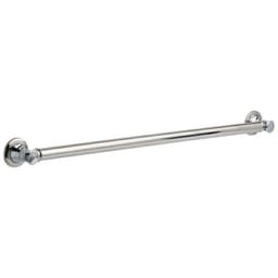 36" Traditional Decorative Grab Bar, Polished Chrome