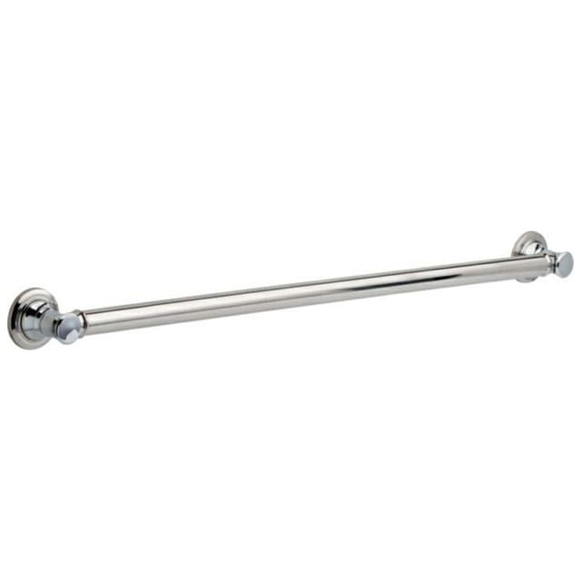 36" Traditional Decorative Grab Bar, Polished Chrome