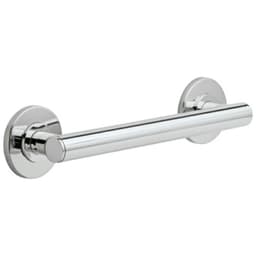12" Contemporary Decorative Grab Bar, Polished Chrome