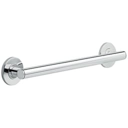 18" Contemporary Decorative Grab Bar, Chrome