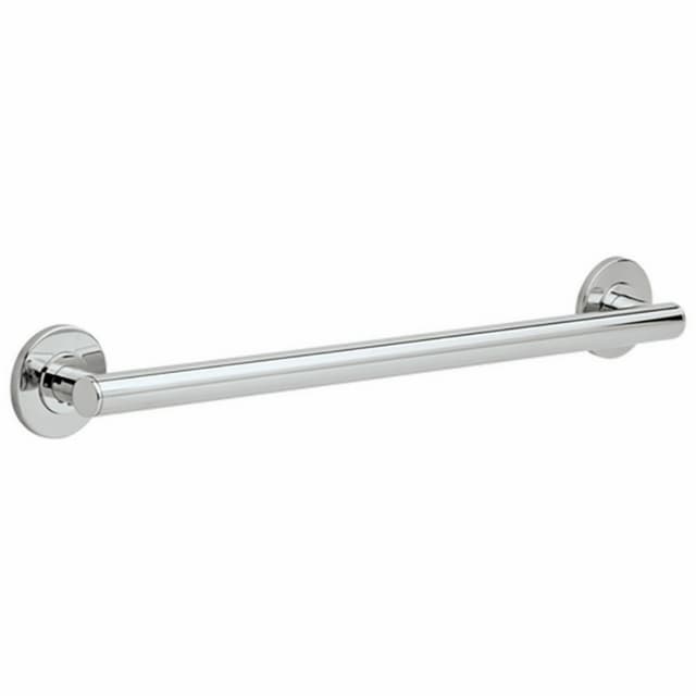 24" Contemporary Decorative Grab Bar, Chrome