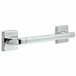 12" Angular Modern Decorative Grab Bar, Chrome
