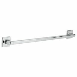 24" Angular Modern Decorative Grab Bar, Chrome