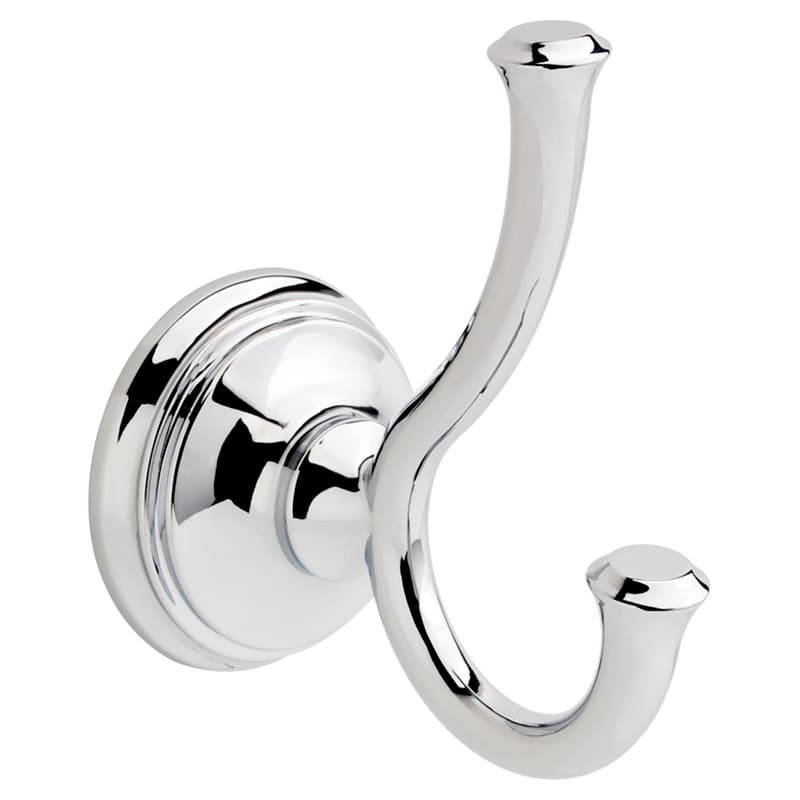 4-21/32" Cassidy Double Towel Hook, Polished Chrome