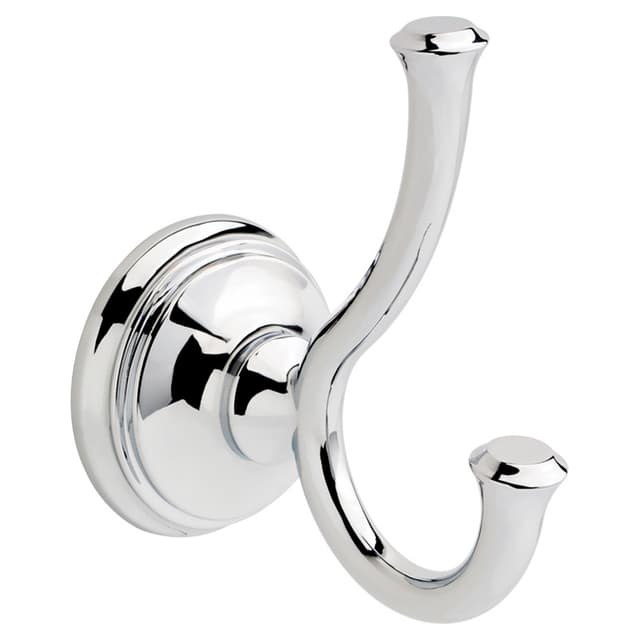 4-21/32" Cassidy Double Towel Hook, Polished Chrome