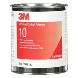 Neoprene 10 Contact Adhesive, Light Yellow, 1 Quart Can
