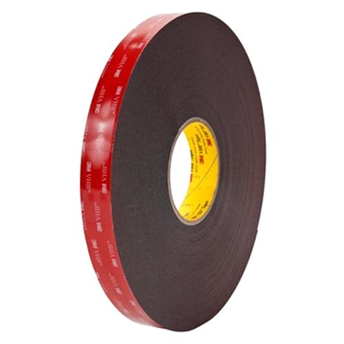 VHB 1" Black Tape, 72 Yard Roll