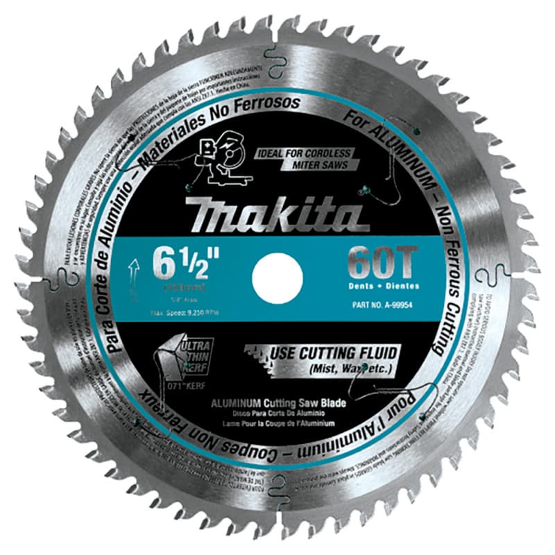 6-1/2" 60 Teeth Carbide-Tipped Ultra-Thin Kerf Circular Saw Blade