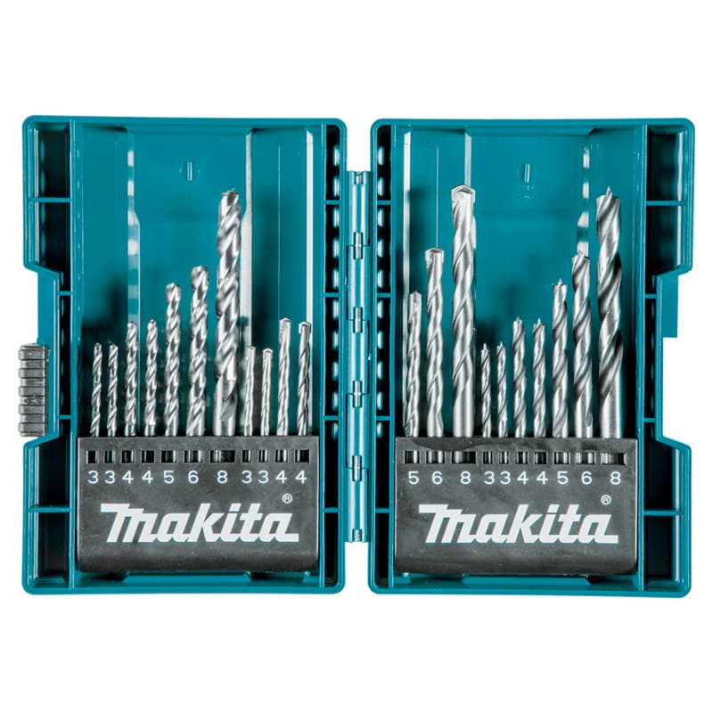 21-Piece Assorted Metric Drill Bit Set