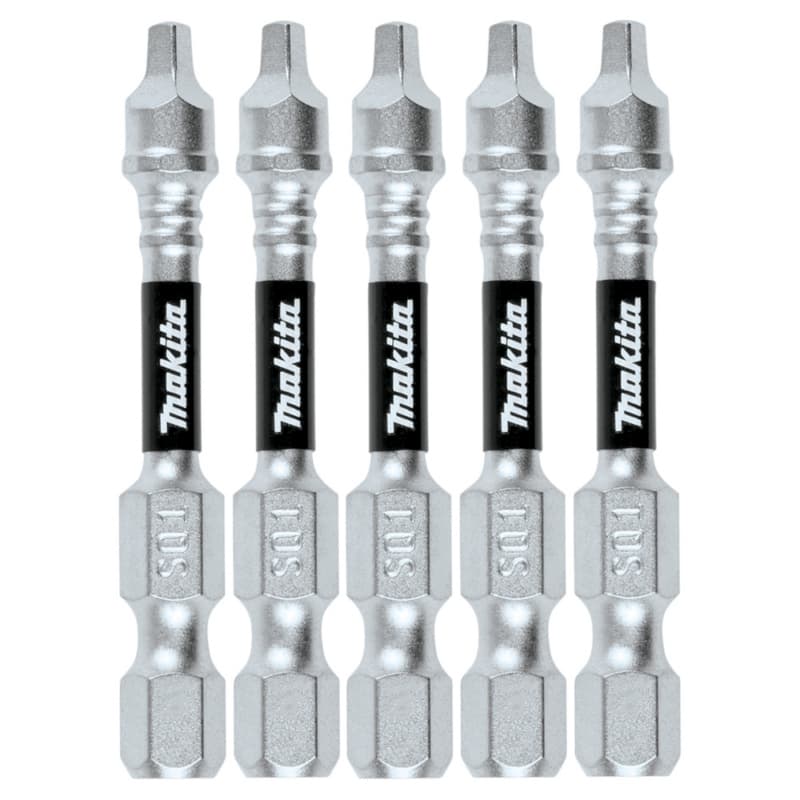 #1 x 2" Square Impact XPS Power Bit, (5/Pack)