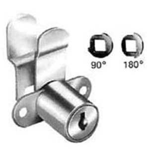 8080 Disc Tumbler Cylinder Cam Lock with FlexaCam, Bright Nickel, Keyed Different