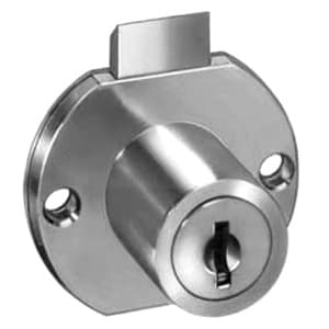 8706 Disc Tumbler Drawer Lock, Bright Brass, Keyed to Keyed Different