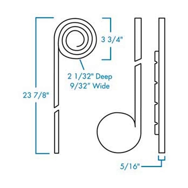 Omega National Products Tambour Track Spiral