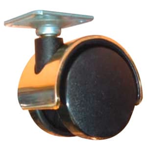 50mm Caster with Top Plate, Black
