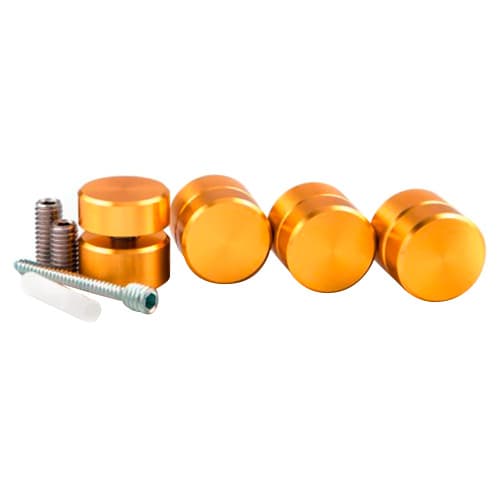 1" Diameter x 1/2" Long Standoff Kit, Brass Anodized