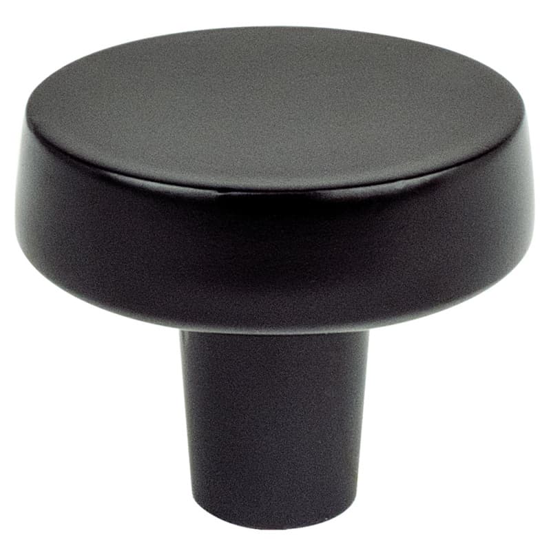1-7/32" Mod Round Knob, Matte Black