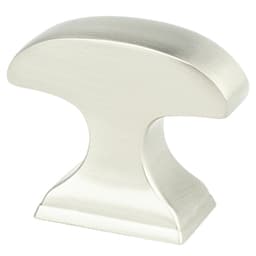 1-3/8" Mod Curved Knob, Satin Nickel