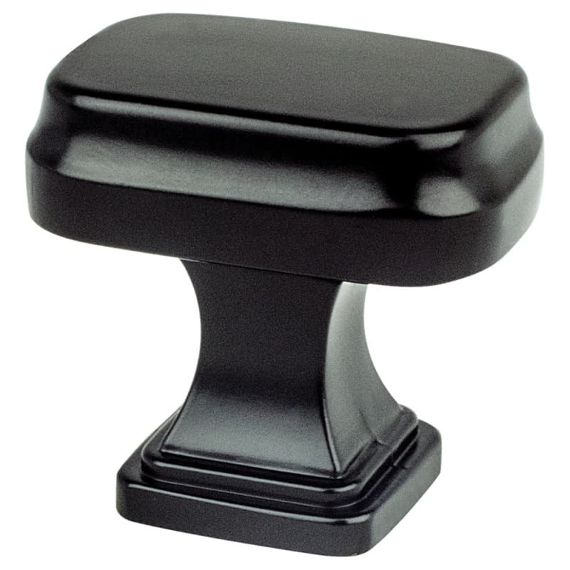 1-5/16" Preferred Rectangular Knob, Matte Black