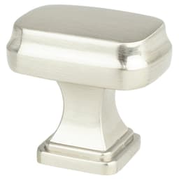 1-5/16" Preferred Rectangular Knob, Satin Nickel