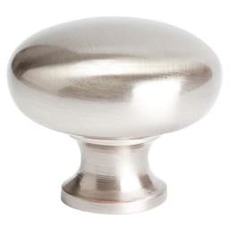 1-1/4" Premier Plain Round Knob, Satin Nickel