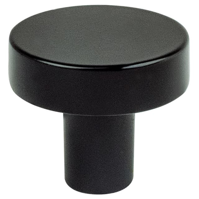 1" Transitions 2.0 Round Knob, Matte Black
