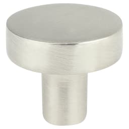 1" Transitions 2.0 Round Knob, Satin Nickel