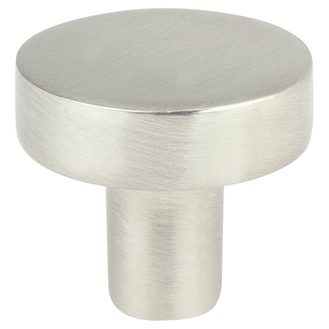 1" Transitions 2.0 Round Knob, Satin Nickel