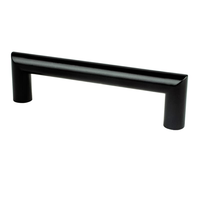 96mm Transitions 2.0 Round Pull, Matte Black, 4-7/32" Length