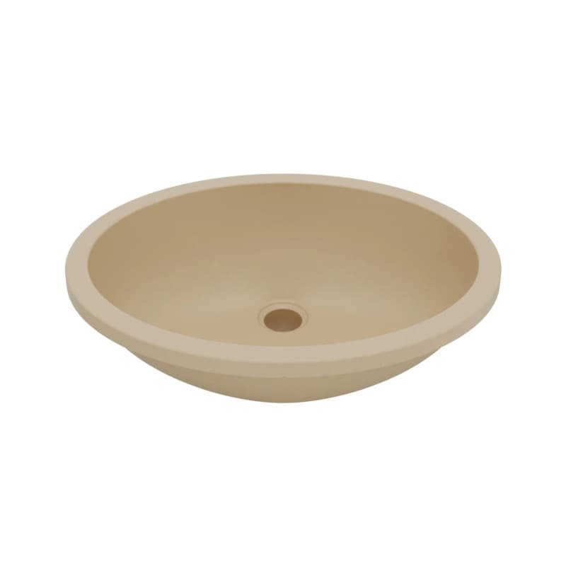 Q-306 Quartz Undermount Single Bowl Vanity Sink, 19" x 15" x 5-1/2", Bisque