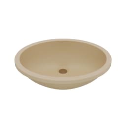 Q-306 Quartz Undermount Single Bowl Vanity Sink, 19" x 15" x 5-1/2", Bisque