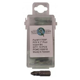 #2 x 1" Pozi Drive Insert Bit (10/Box)