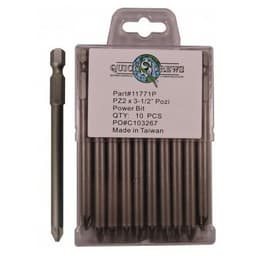 #2 x 3-1/2" Pozi Drive Power Bit (10/Box)